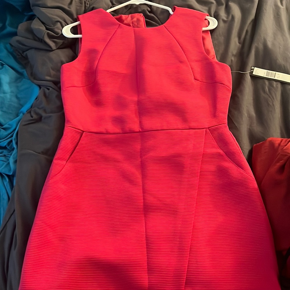 Tahari pink work dress